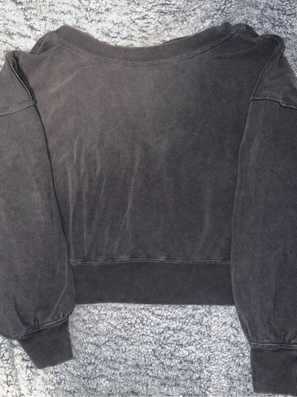 Free people women’s Washed gray Pullover Sweatshirt